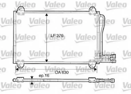 Конденсатор, кондиционер Valeo 816891
