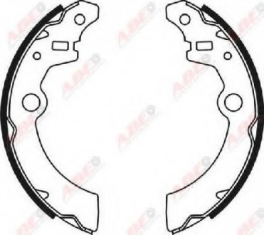 Гальмівні колодки, барабанні ABE C08021ABE
