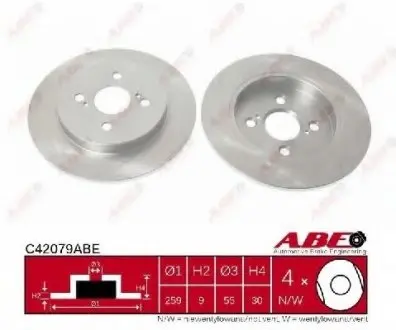 Гальмівний диск ABE C42079ABE