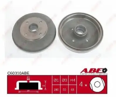 Гальмівний барабан ABE C60310ABE