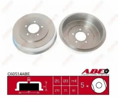 Тормозной барабан ABE C60514ABE