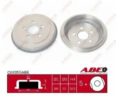 Гальмівний барабан ABE C62055ABE