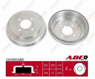 Тормозной барабан ABE C65005ABE