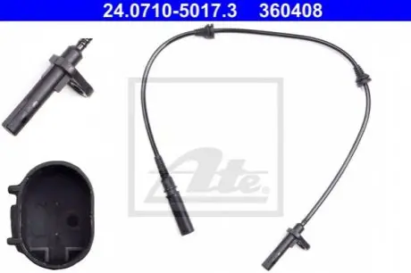 Датчик ABS (передній) BMW X5 (E70)/X6 (F16) 06- 24.0710-5017.3 ATE 24071050173