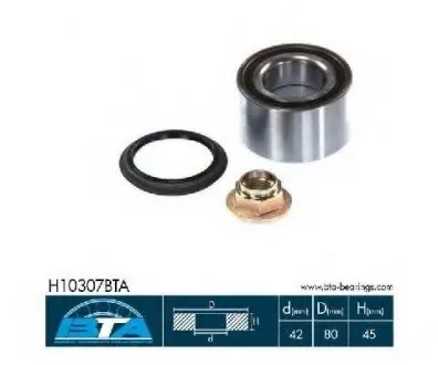 Підшипник колеса,комплект BTA H10307BTA