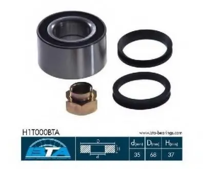 Підшипник колеса,комплект BTA H1T000BTA
