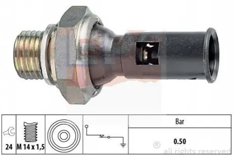 Датчик давления масла Volvo 240-260 (88-) 360 (85-) 740 (B200K, EPS 1800056