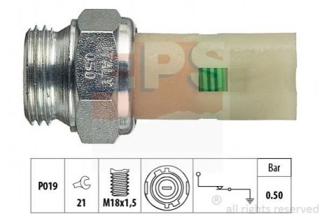 Датчик давления масла Fiat/Opel 91- EPS 1800096 (фото 1)