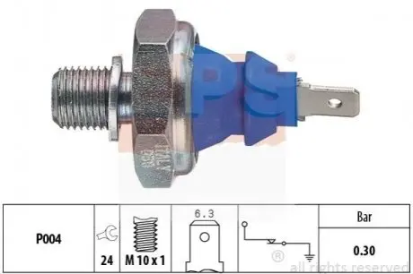Датчик тиску масла VW 1,6-2,0,1,9D/TD/TDI 82- EPS 1800108