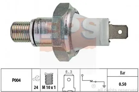 Датчик давления масла для контроля Land Rover Discovery/Range Rover 94- EPS 1800119