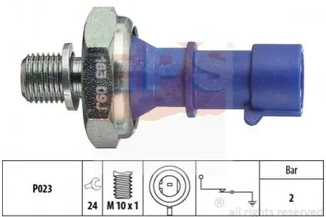 Датчик давления масла Opel Astra H x10xe,z10,z12xe 04- EPS 1800163
