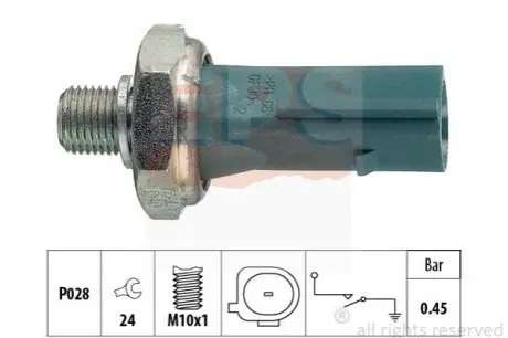 Датчик тиску масла Mitsubishi Lancer/Outlander/Grandis EPS 1800187