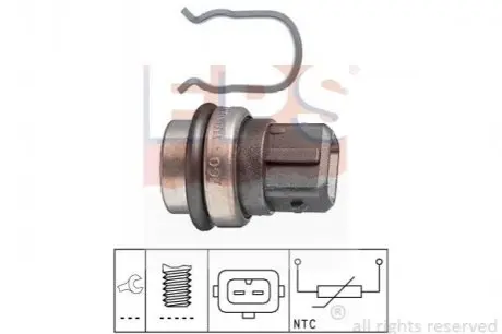 Датчик температури води VW Golf II, Passat 1.0/1.3/1.6TD/1.8 88- EPS 1830086
