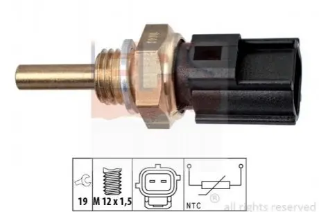 Датчик температуры воды Lexus IS 300 01-05/LS 400/430 97-06/Toyota Land Cruiser 100 4.7 98- EPS 1830298
