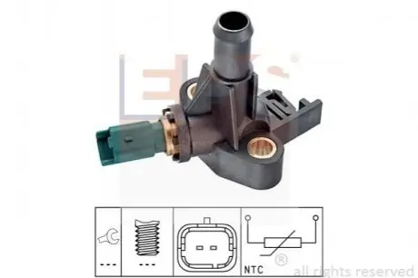 Фото датчик температури охолоджувальної рідини 1 830 318 EPS 1830318 Датчик температури охолоджувальної рідини 1 830 318 EPS 1830318