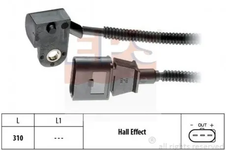 Датчик положения р/вала Audi A3, A4, A6 /Mitsubishi Grandis, Outlander /Seat Leon, Toledo /VW Golf, Passat 2.0TDi EPS 1953456 (фото 1)
