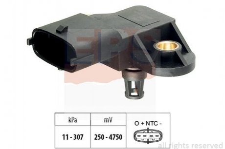 Датчик вакууму Fiat Doblo 1.9JTD 03-/Opel Vectra C 1.3 1.9 CDTi 04- EPS 1993082 (фото 1)