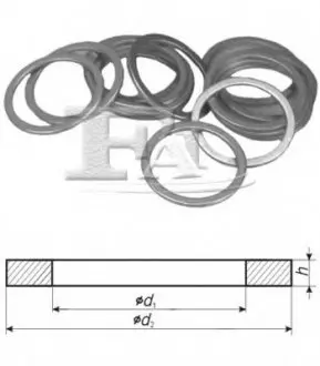 Уплотнительное кольцо FA1 Fischer Automotive One (FA1) 461310100 (фото 1)