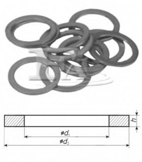 Уплотнительное кольцо FA1 Fischer Automotive One (FA1) 598870100 (фото 1)