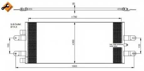 Конденсатор, кондиціонер NRF 350043