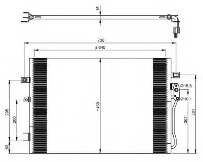 Конденсатор, кондиціонер NRF 350087