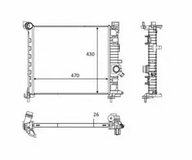 Радіатор NRF 58473