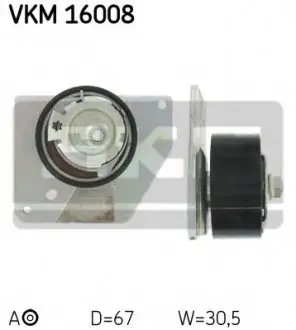 Натяжной ролик, ремень ГРМ SKF VKM16008 (фото 1)