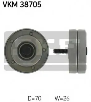 Паразитний / провідний ролик, полікліновий ремінь SKF VKM38705