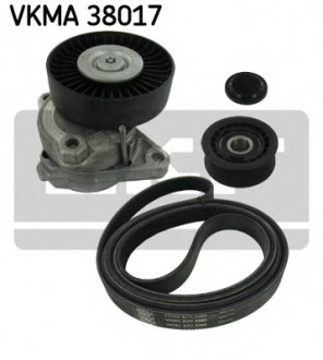 Комплект поліклиновий (ремінь+ролики) VKMA 38017 SKF VKMA38017