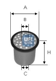 Паливний фільтр UFI 2438800 (фото 1)