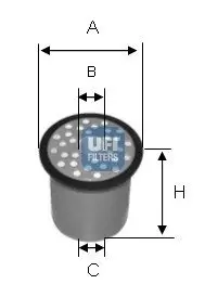 Паливний фільтр UFI 2438800