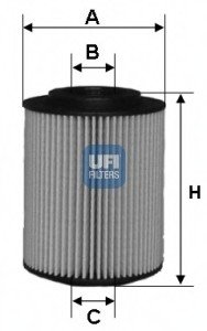 Масляный фильтр UFI 2507200