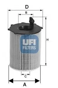 Масляный фильтр UFI 2514100