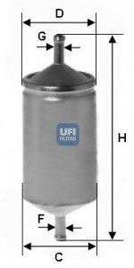 Топливный фильтр UFI 3150100