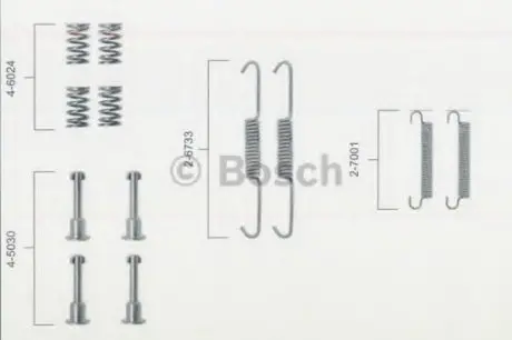 Гальмівні аксесуари (Монтажний комп-кт колодки) BOSCH 1987475149