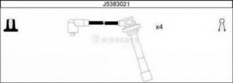 Комплект високовольтних проводів NIPPARTS J5383021