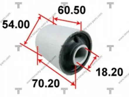 Сайлентблок переднего рычага задний L=R TENACITY AAMMA1016