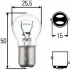 Автолампа Behr Hella P21/5W BAY15d 5 W 21 W прозрачная 8gd002078241