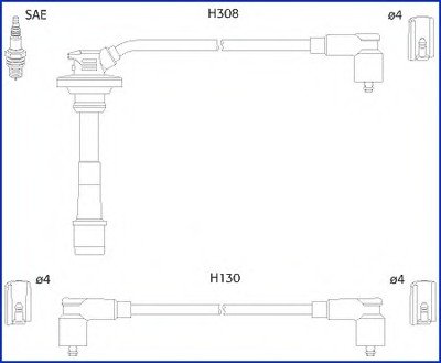 Комплект электропроводки HITACHI 134562 (фото 1)