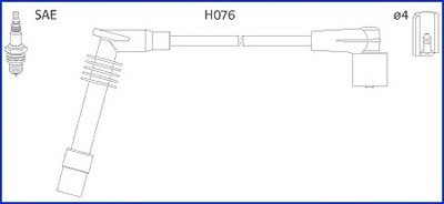 Комплект проводов зажигания HITACHI 134234 (фото 1)