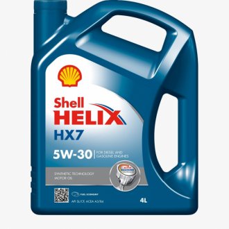 Олива моторна Helix HX7 5W-30 (4 л) SHELL 550040004 (фото 1)