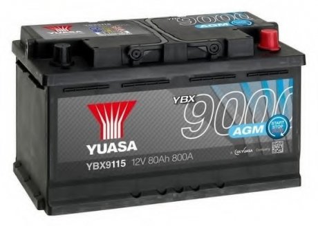 Стартерная аккумуляторная батарея YUASA YBX9115 (фото 1)