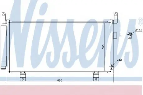 Радіатор кондиціонера NISSENS 940437