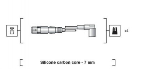 Комплект проводов зажигания MAGNETI MARELLI MSK1163