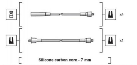 Провід високої напруги MAGNETI MARELLI MSK1231