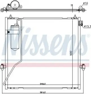 Радіатор кондиціонера NISSENS 940472