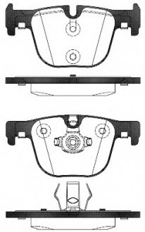 Комплект гальмівних колодок, дискове гальмо REMSA 149300 (фото 1)