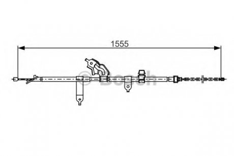 Трос, стоянкова гальмівна система BOSCH 1987482221 (фото 1)