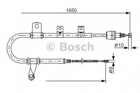 Трос, стоянкова гальмівна система BOSCH 1987482074
