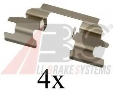 Комплектуючі, колодки дискового гальма A.B.S. A.B.S. 1625Q